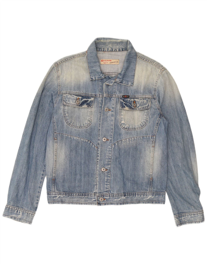 X-Cape Damen Jeansjacke UK 18 XL Blaue Baumwolle