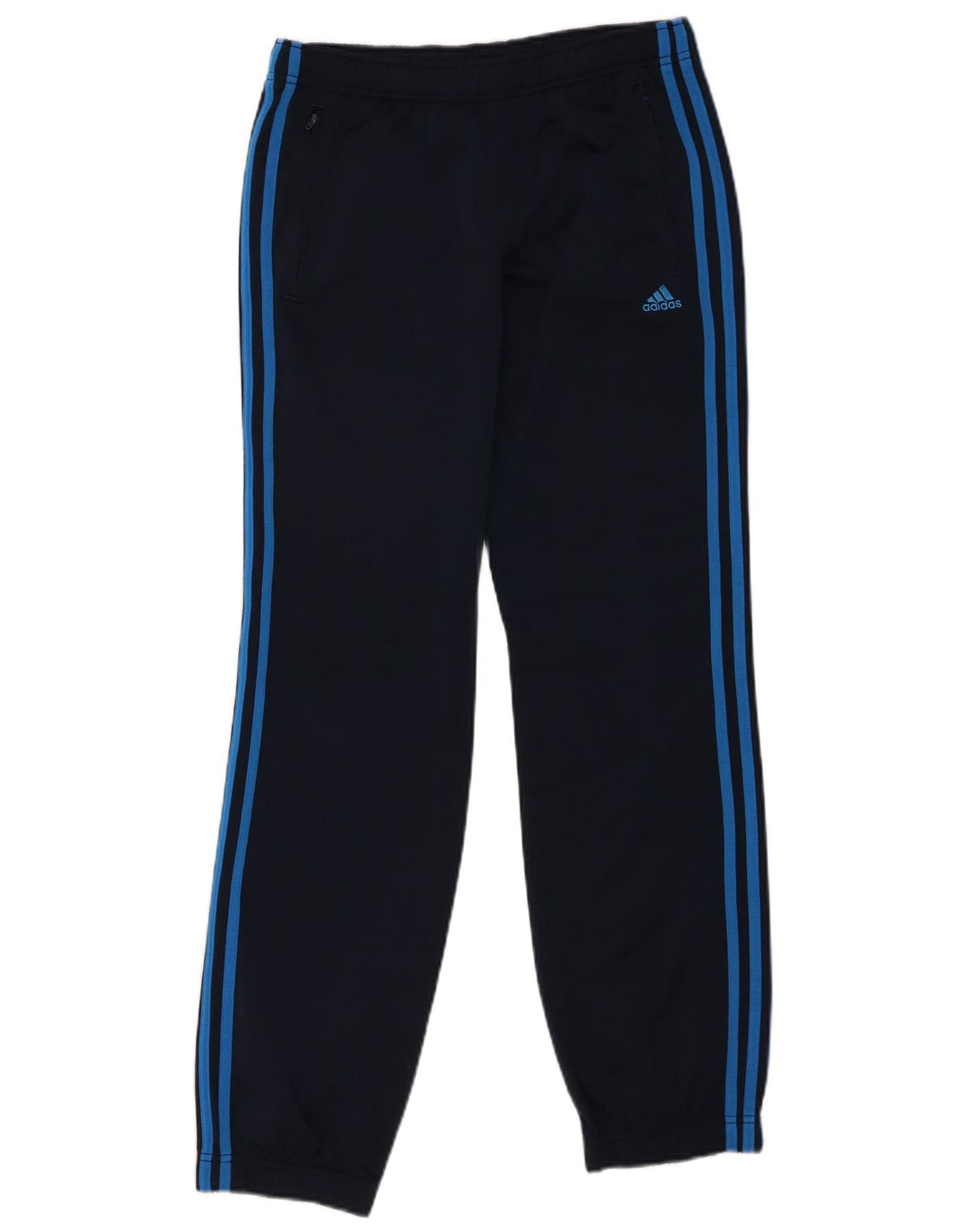 ADIDAS Boys Full Tracksuit 15-16 Years  Navy Blue Colourblock Polyester