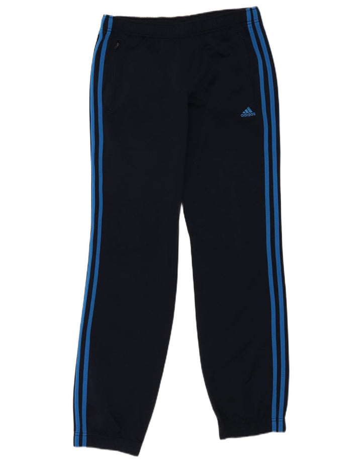 ADIDAS Boys Full Tracksuit 15-16 Years  Navy Blue Colourblock Polyester