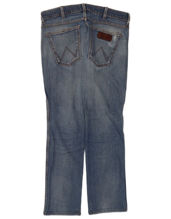 Wrangler Herren Greensboro Straight Jeans W33 L28 Blaue Baumwolle