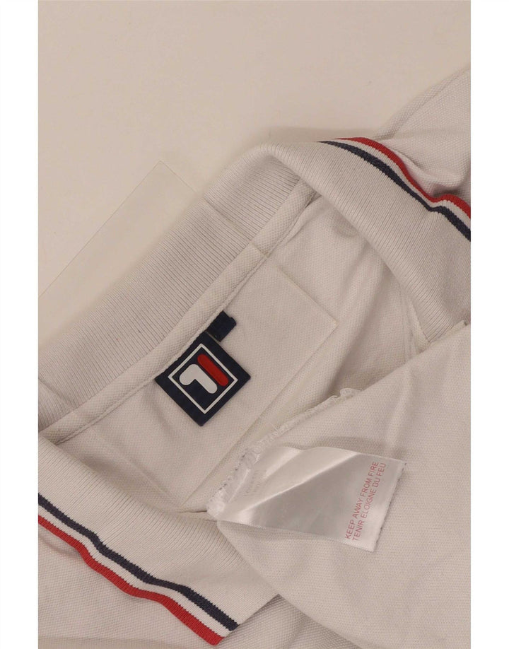 Fila Herren Poloshirt XL Weiße Baumwolle