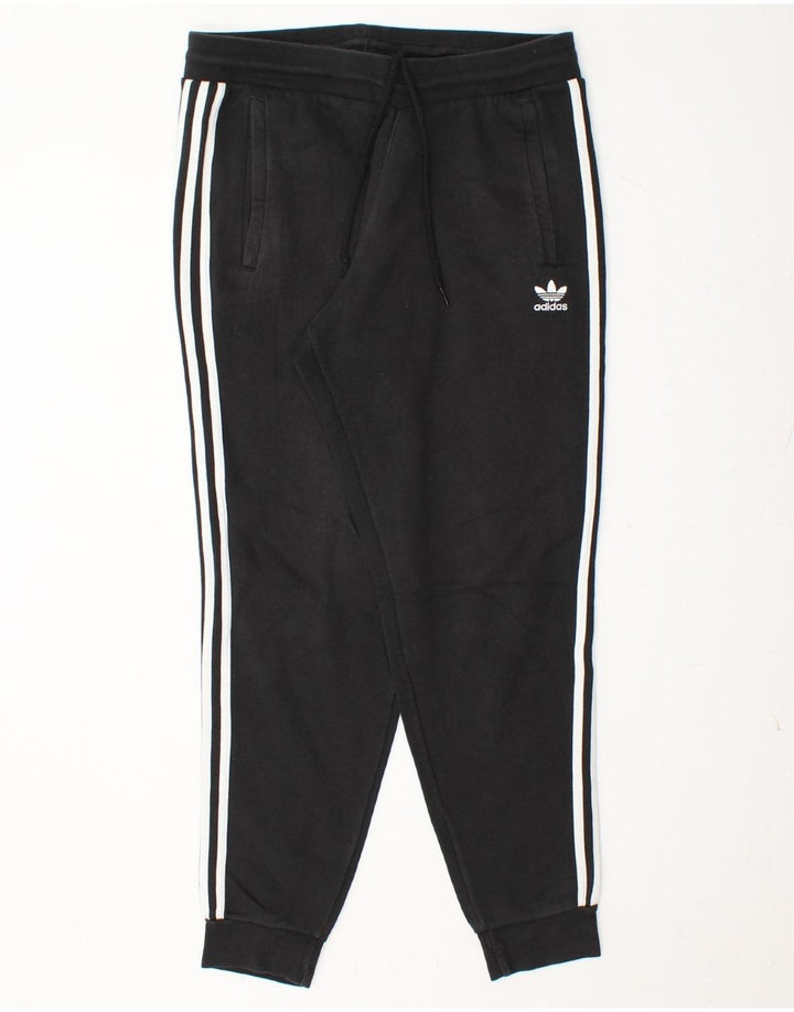 ADIDAS Herren-Trainingshose, Jogginghose, Größe L, Schwarz, Baumwolle