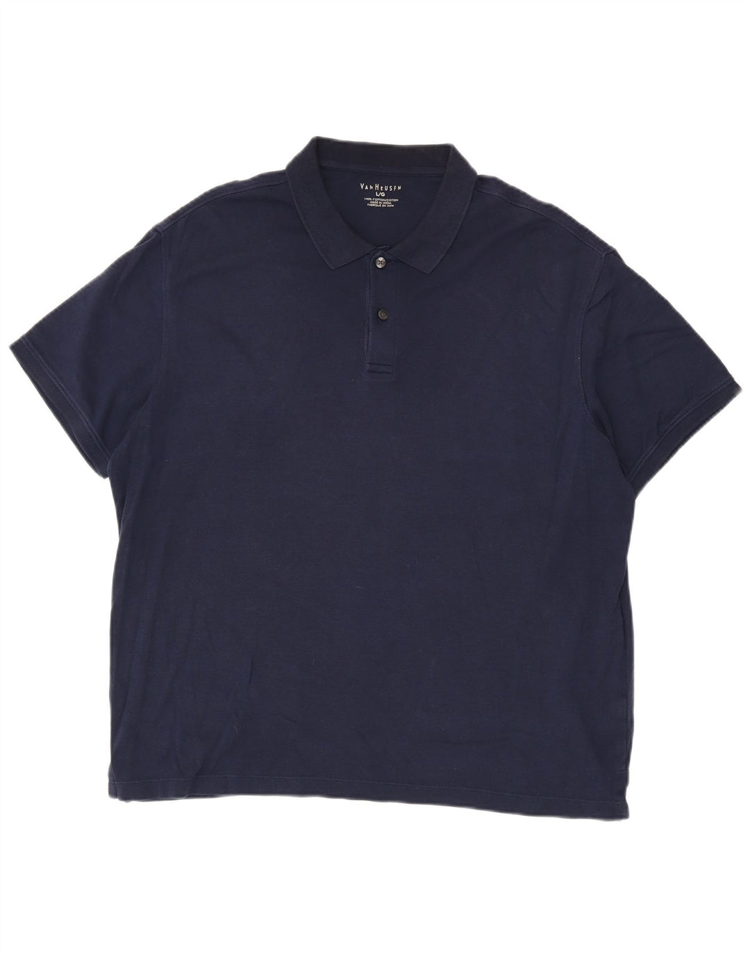 Van Heusen Herren-Poloshirt, große marineblaue Baumwolle