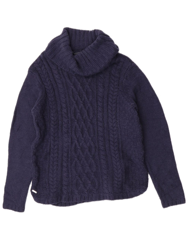Joules Rollkragenpullover für Damen, UK 12, Mittelblau, Acryl