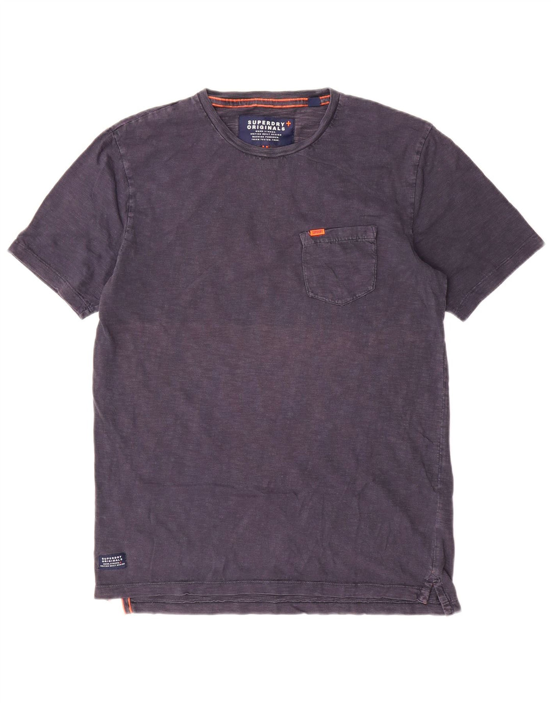 Superdry Herren T-Shirt-Oberteil aus Baumwolle in mittlerem Marineblau