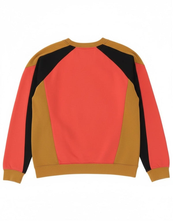 Nike Damen Grafik-Sweatshirtpullover UK 10 Small Mehrfarbiger Farbblock