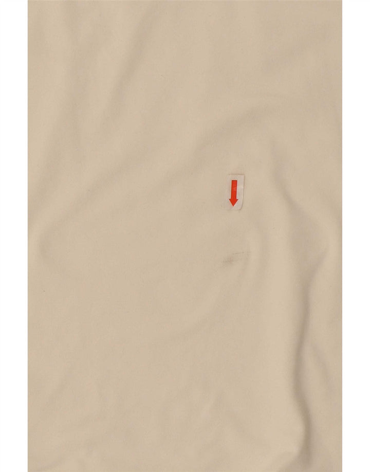 Nike Damen Dri Fit Top 3/4 Ärmel UK 12 Medium Weiß Polyester