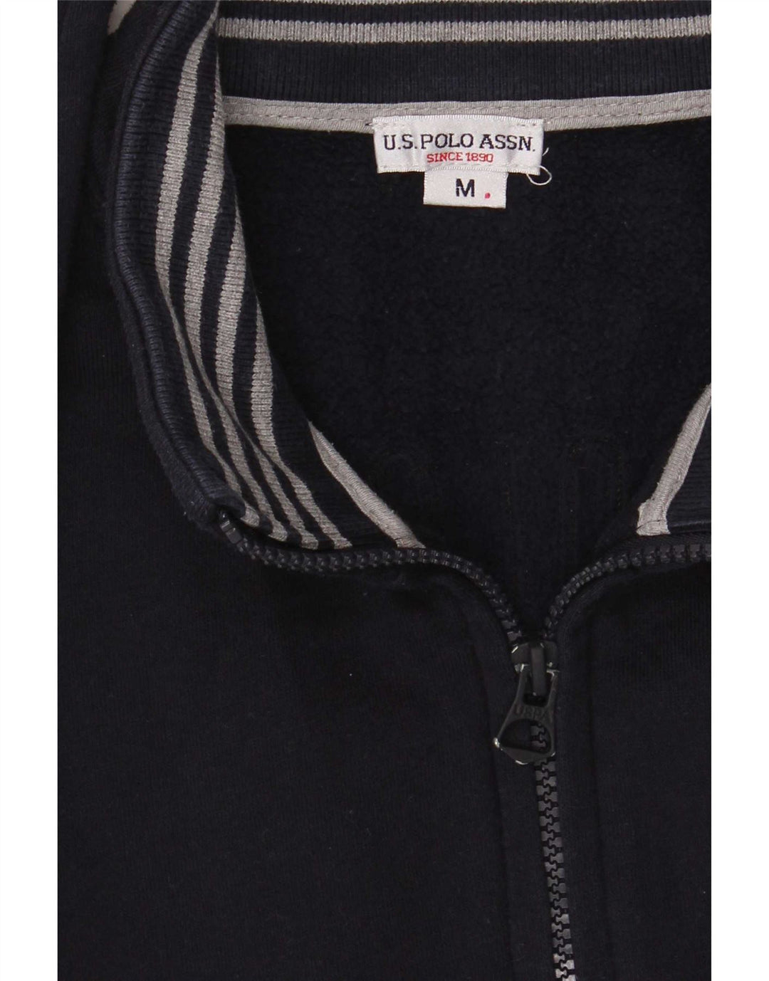 U.S. Polo Assn. Herren-Trainingsanzug-Oberteil mit Grafik, mittleres Marineblau