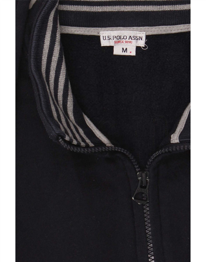 U.S. Polo Assn. Herren-Trainingsanzug-Oberteil mit Grafik, mittleres Marineblau