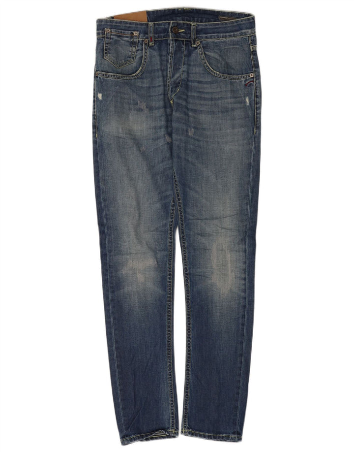 Dondup Damen Conway Tapered Jeans W30 L30 Blaue Baumwolle