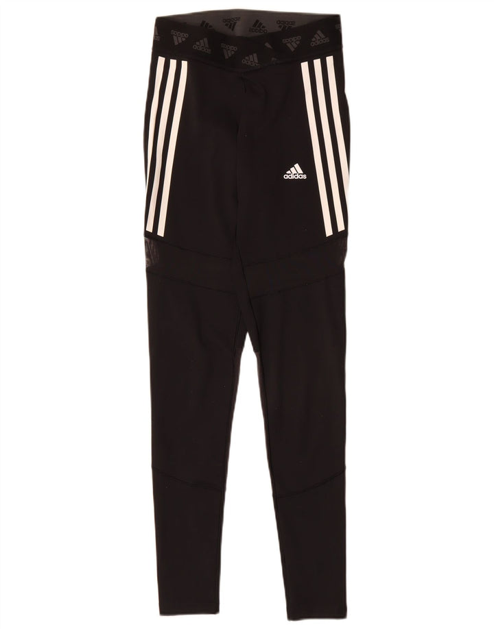 Adidas Damen Aeroready Leggings UK 8/10 Small Schwarz Polyester