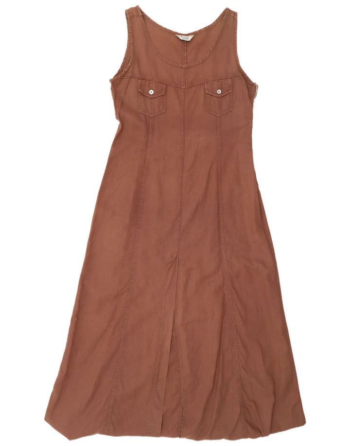 Squaw Ärmelloses Damen-Maxikleid, Größe 44, Braun