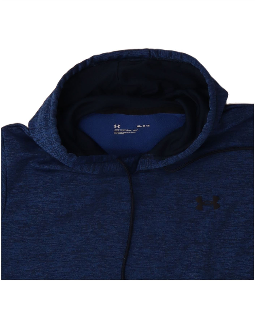 UNDER ARMOUR Herren-Kapuzenpullover mit lockerer Passform, Mittelblau meliertes Polyester