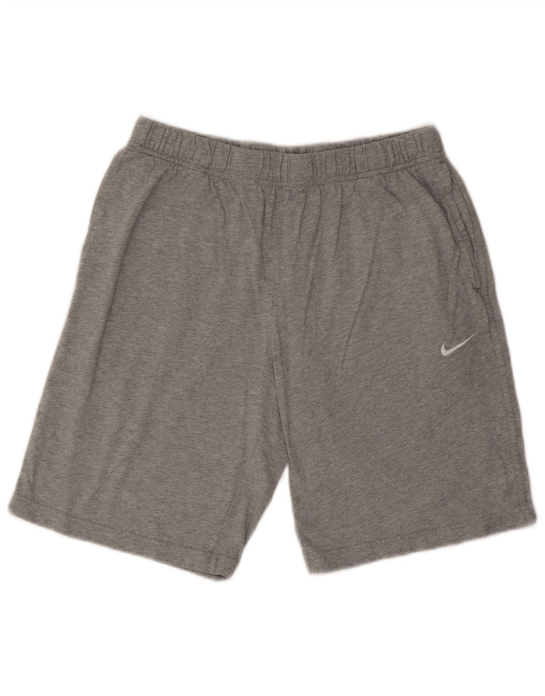 NIKE Herren-Sportshorts, groß, graue Baumwolle