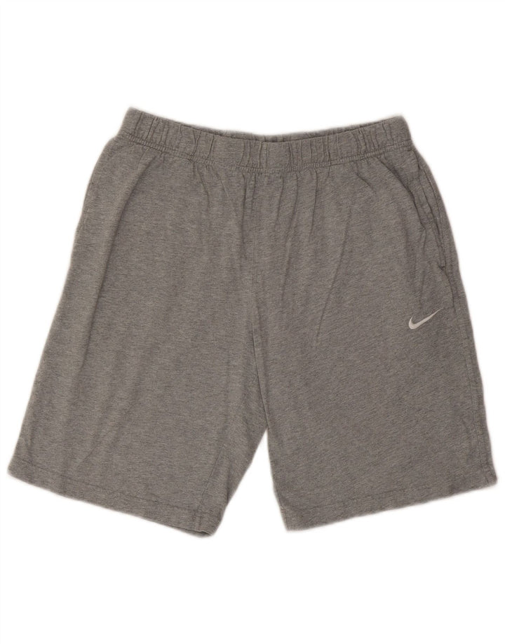 NIKE Herren-Sportshorts, groß, graue Baumwolle