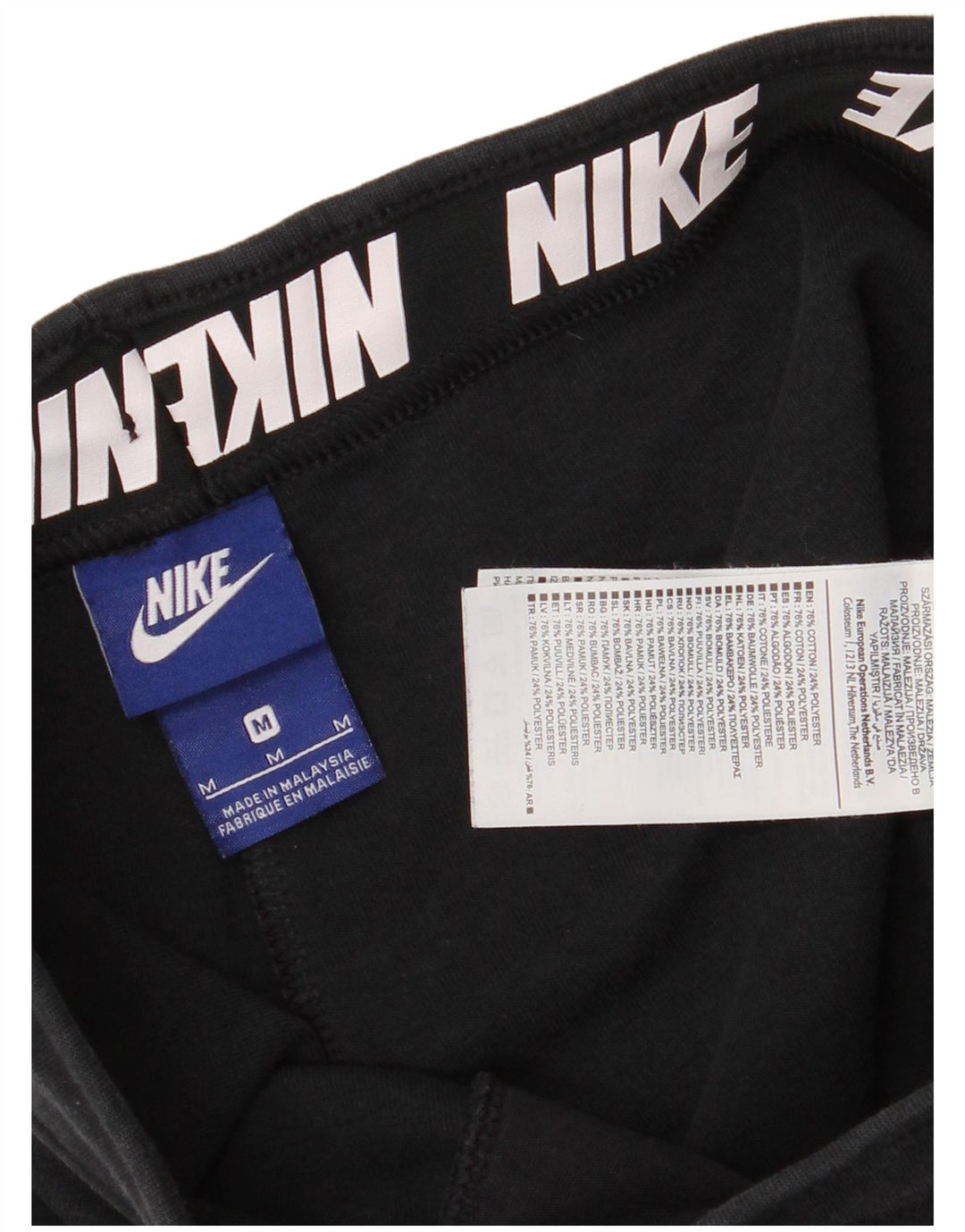 Nike Capri-Trainingshose für Damen, UK 14, mittelschwarz, Baumwolle