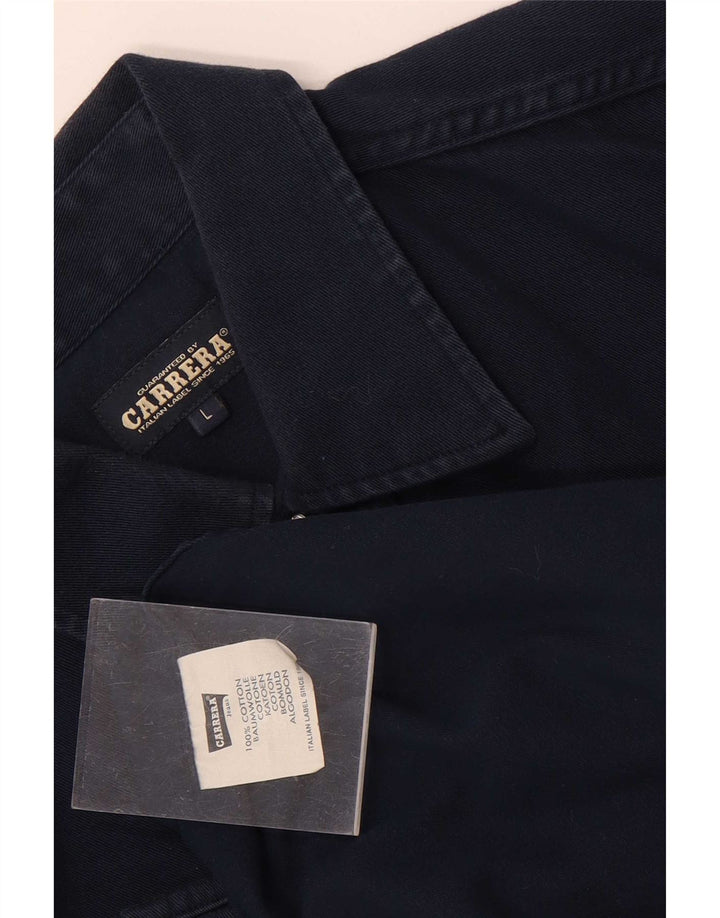 Carrera Herren-Hemd, groß, marineblau, Baumwolle
