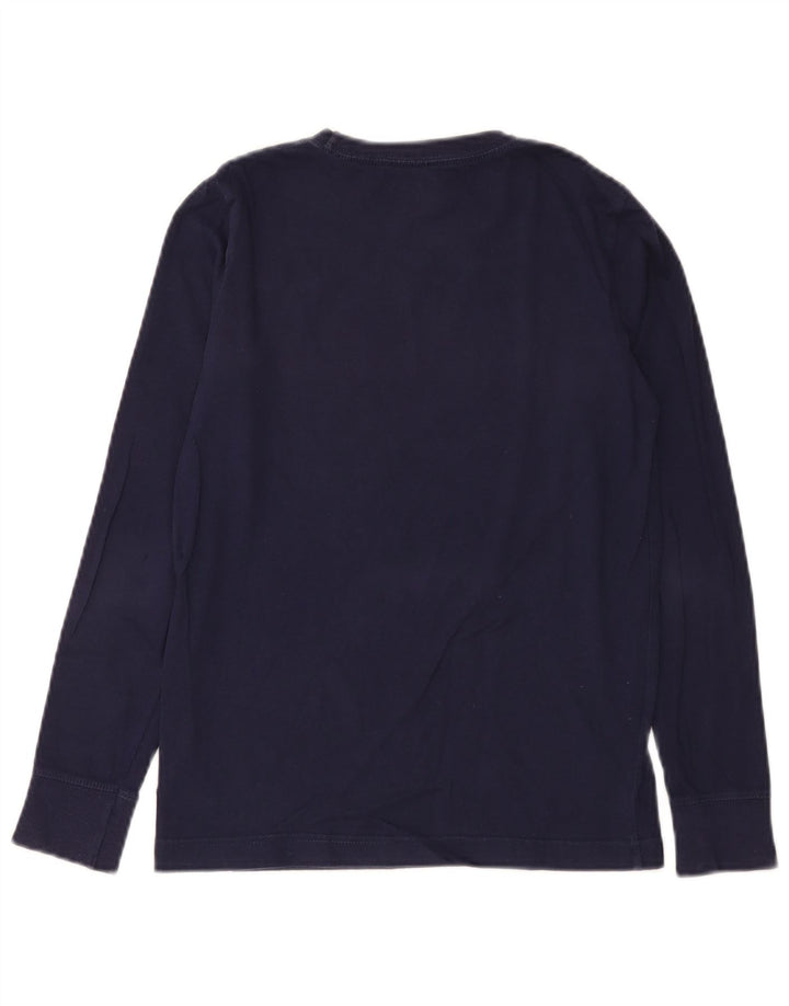 Levi's Jungen Grafik-Oberteil, langärmlig, 11–12 Jahre, marineblaue Baumwolle