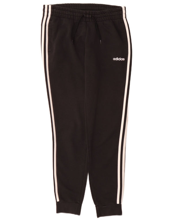 Adidas Damen Trainingshose Jogger UK 12/14 Mittelschwarze Baumwolle