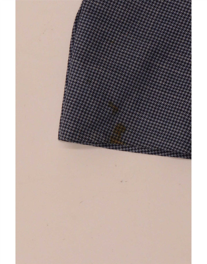 Marks & Spencer Herren-Kurzblazer, Größe 42, Blau, Hahnentrittmuster