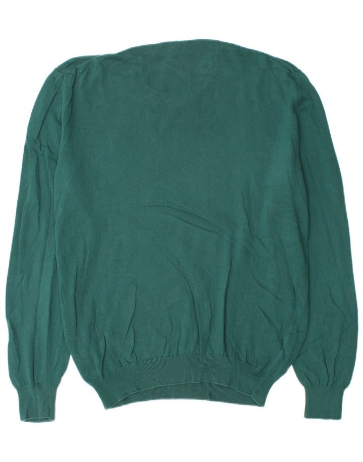 North Sails Herren-Pullover mit Rundhalsausschnitt, Größe S, grüne Baumwolle
