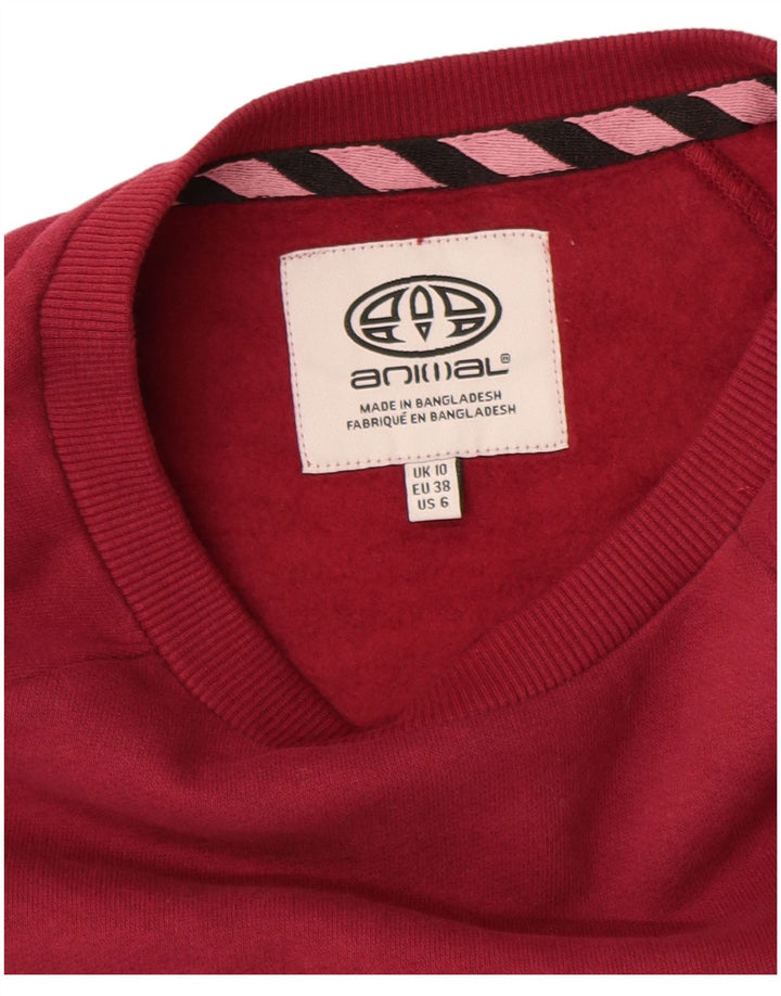 ANIMAL Damen-Sweatshirt mit Grafik-Übergröße, Gr. 10, Burgunderrot