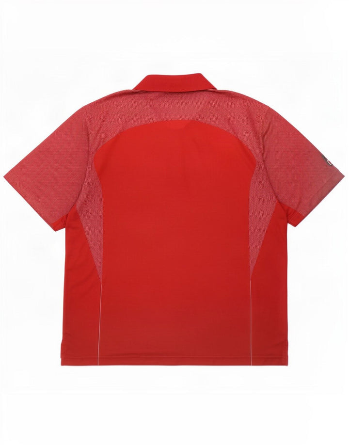 Izod Herren Poloshirt XL Rot Polyester