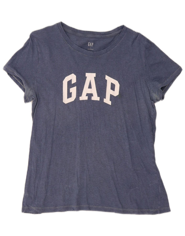 Gap Grafik-T-Shirt für Damen, UK 14, Größe L, Marineblau, Baumwolle