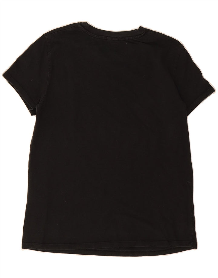 LEVI'S Womens T-Shirt Top UK 12 Medium Black Cotton Vintage Levi's and Second-Hand Levi's from Messina Hembry 