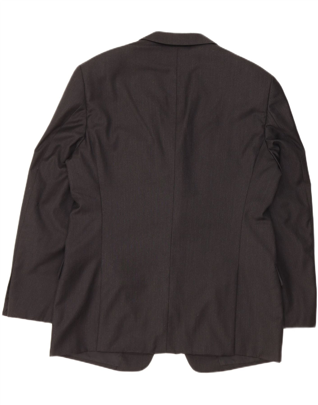 ARMANI COLLEZIONI Herren 3-Knopf-Blazerjacke IT 52 XL Schwarze Wolle