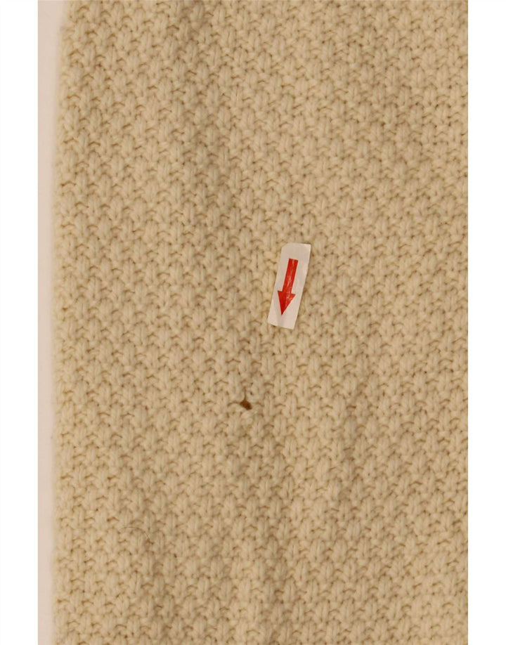 Marks & Spencer Herren-Pullover mit Rundhalsausschnitt, groß, beige Lammwolle