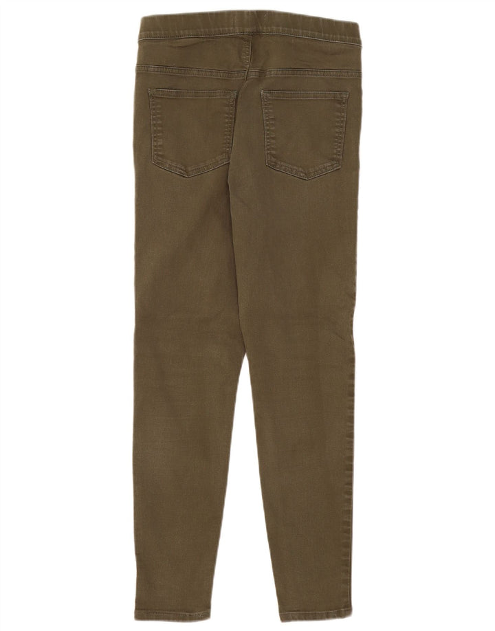 Marks & Spencer Damen Jegging-Jeans UK 12 MediumW30 L26 Khaki Baumwolle