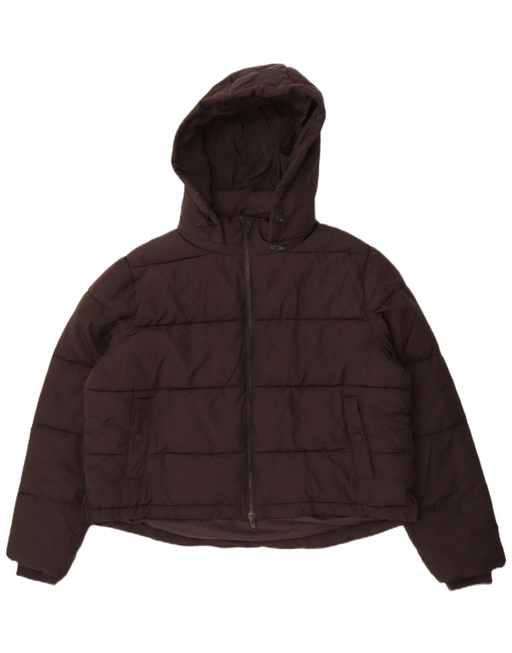 French Connection – Übergroße, kurz geschnittene, gepolsterte Damenjacke, UK 16, Large, Schwarz