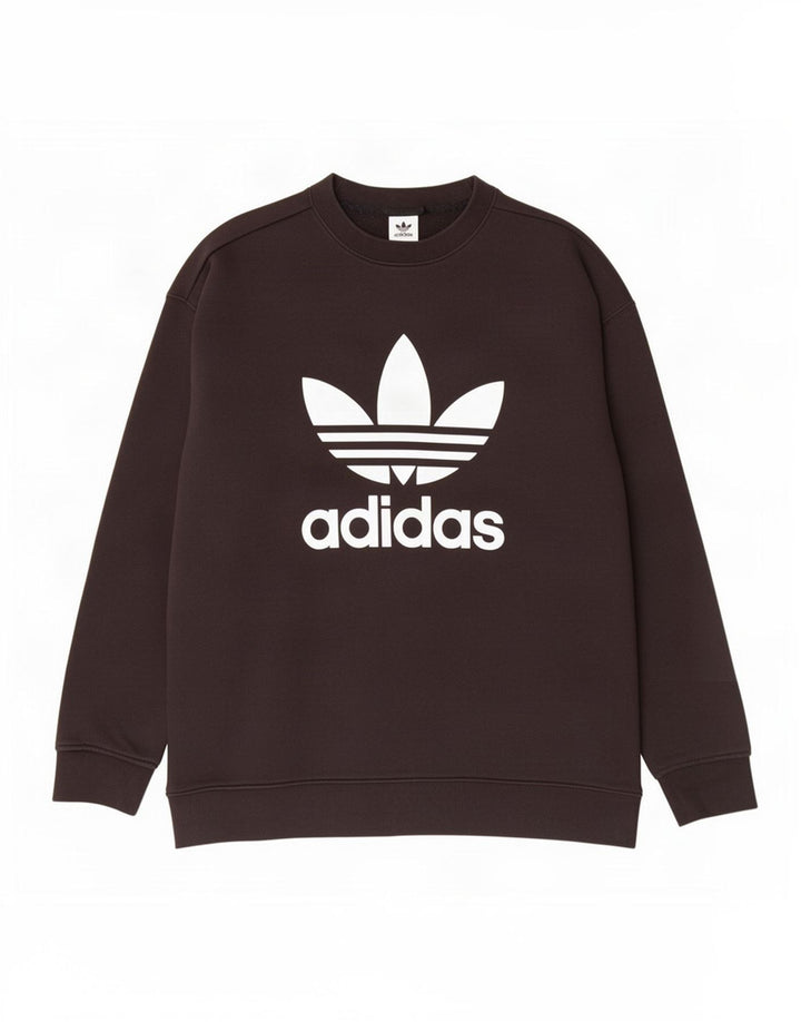 Adidas Herren Grafik-Sweatshirt-Pullover, groß, schwarze Baumwolle