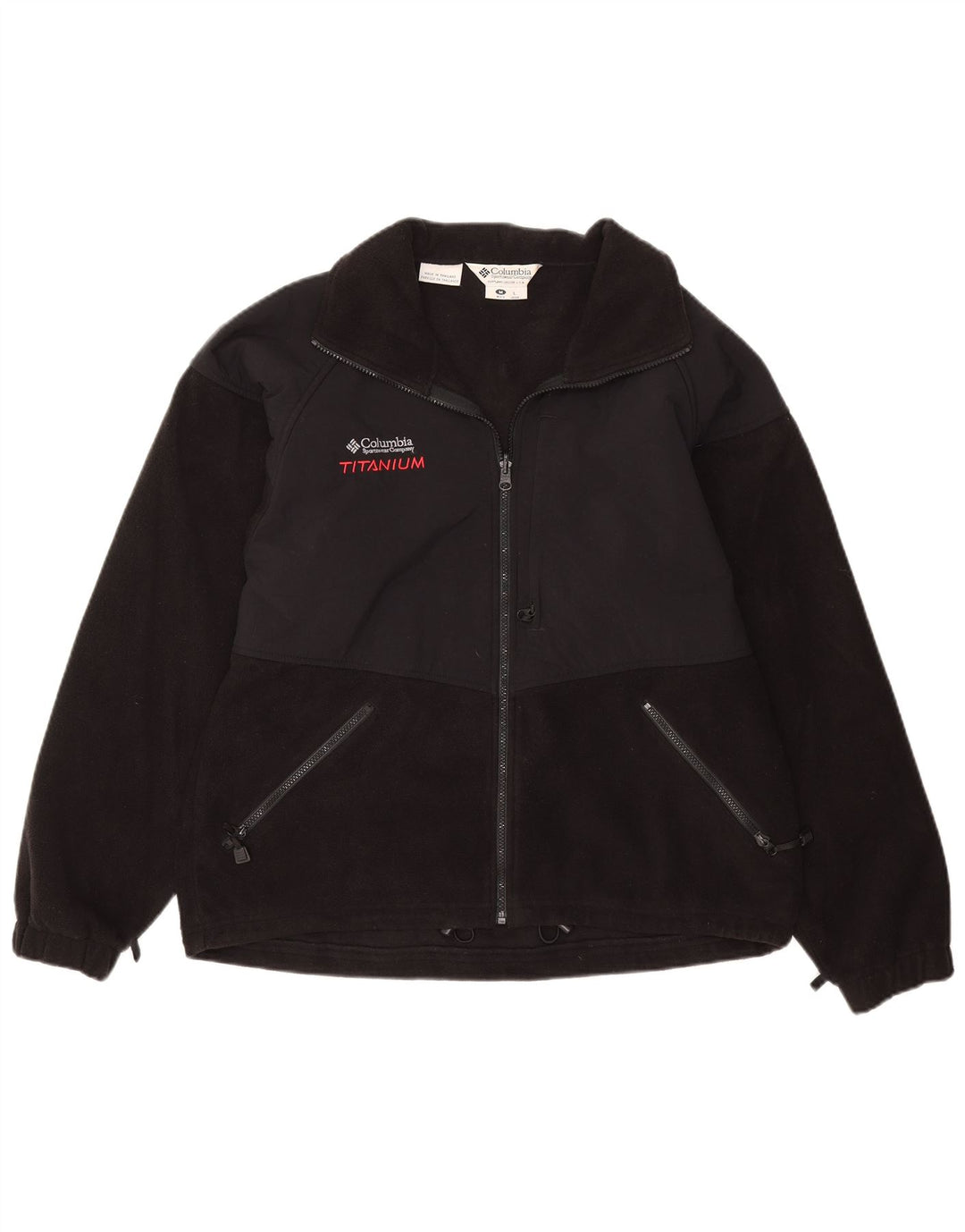 COLUMBIA Titan-Fleecejacke für Herren, UK 38, Mittelschwarz, Farbblock