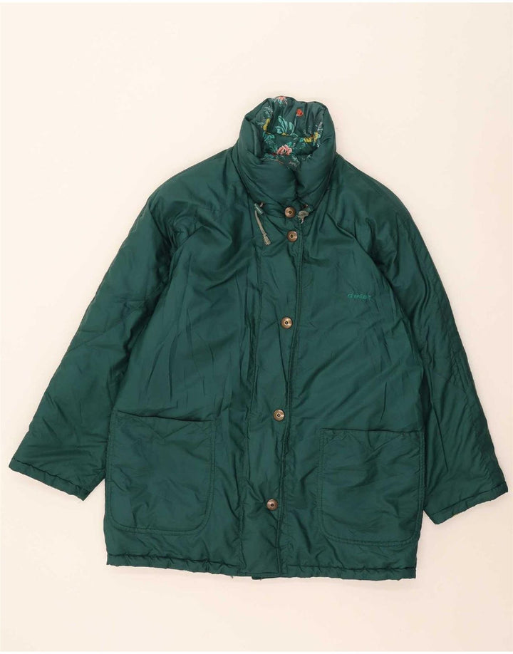 Stratos Damen Wende-Skijacke EU 44 XL Grün geblümtes Polyester