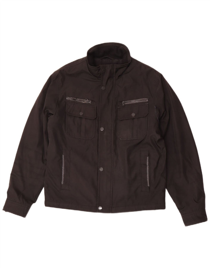 Michael Kors Herren Utility Jacke UK 38 Mittelschwarzes Polyester