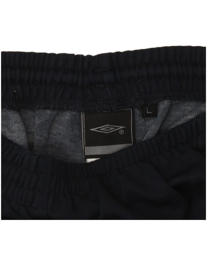 Umbro Herren-Trainingshose mit Grafik, Größe L, Marineblau