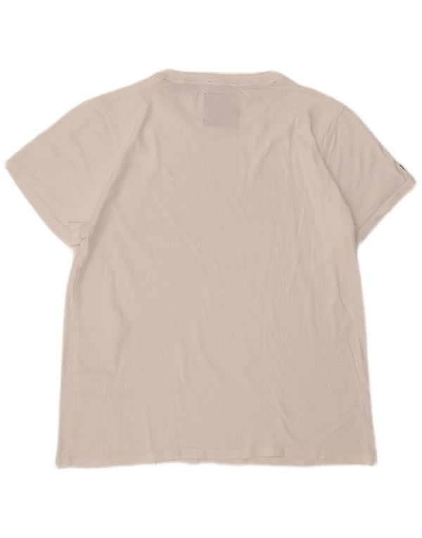 Superdry Herren Grafik-T-Shirt-Oberteil 2XL aus weißer Baumwolle