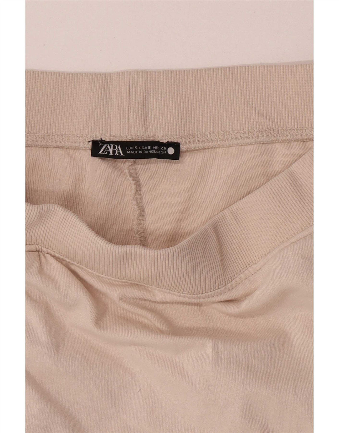 Zara Damen Normaler Maxirock Small W26 Beige