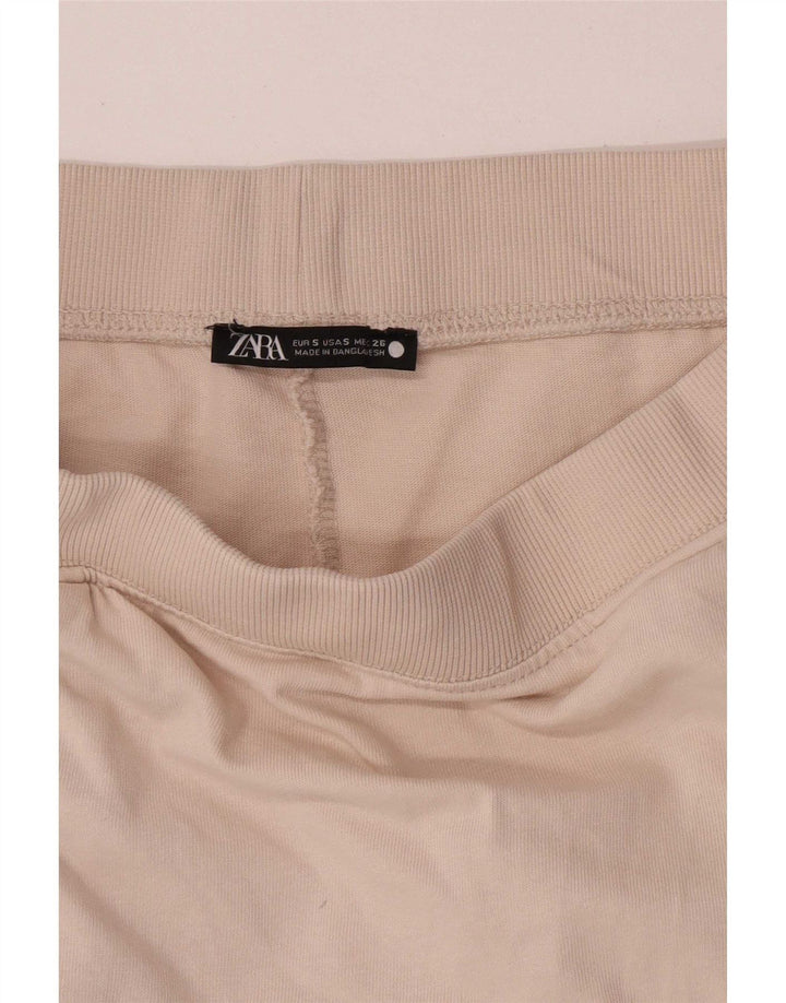 Zara Damen Normaler Maxirock Small W26 Beige