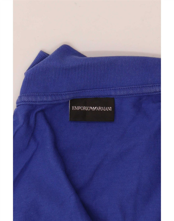 Emporio Armani Herren Poloshirt Mittelblau