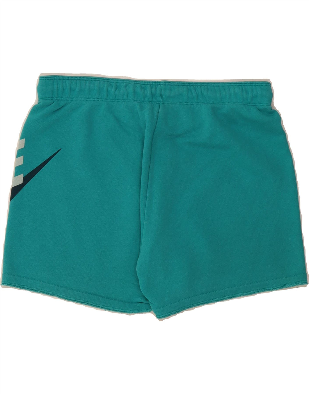 NIKE Womens Graphic Sport Shorts UK 14 Medium  Turquoise Cotton Vintage Nike and Second-Hand Nike from Messina Hembry 