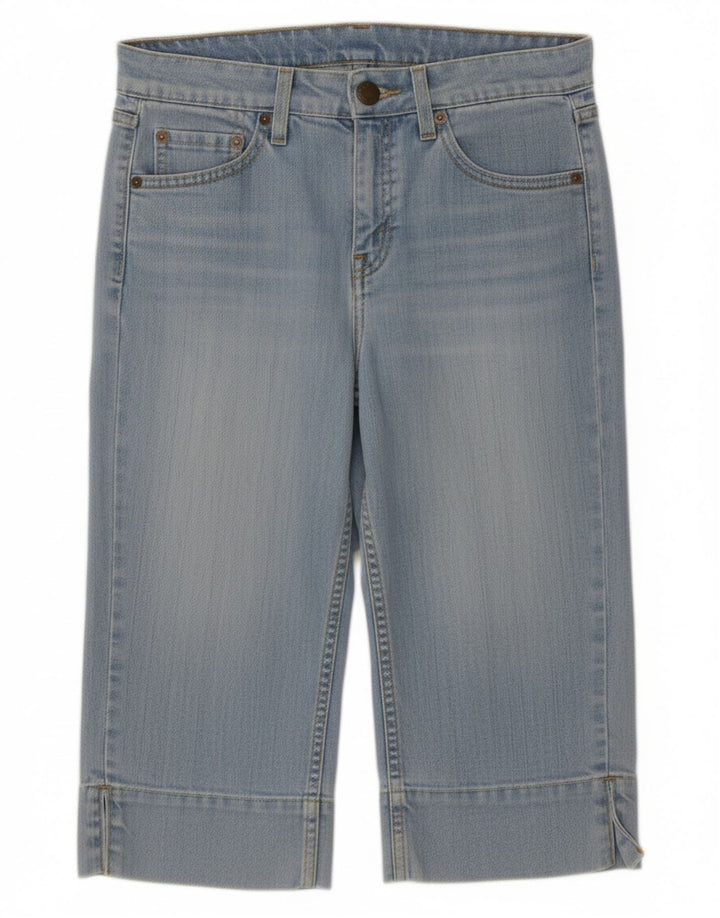 Levi's Damen Bermuda Denim Shorts US 9 Medium W32 Blue Ramie
