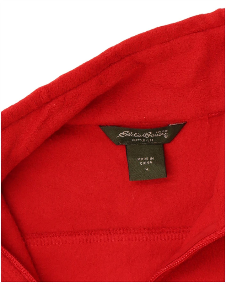 Eddie Bauer Damen Fleeceweste UK 14 Mittelrotes Polyester