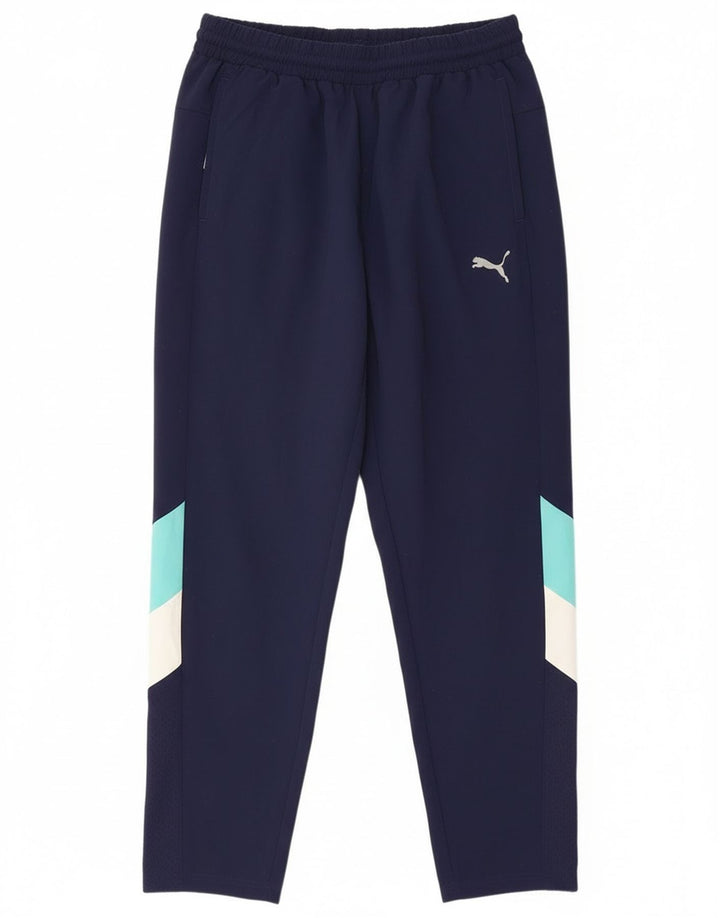 Puma Herren-Trainingshose, groß, marineblau, Farbblock-Polyester