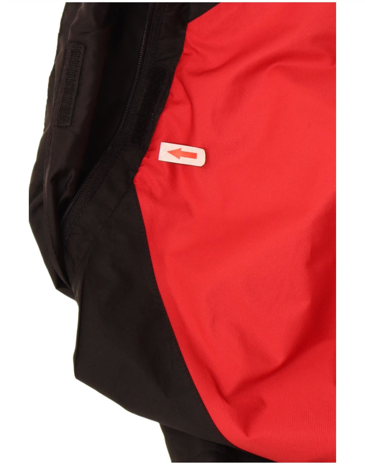 Iguana Herren-Regenjacke, UK 46 3XL, rotes Colourblock-Polyester