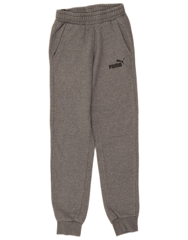 Puma Damen Trainingshose Jogger UK 4 XS Graue Baumwolle