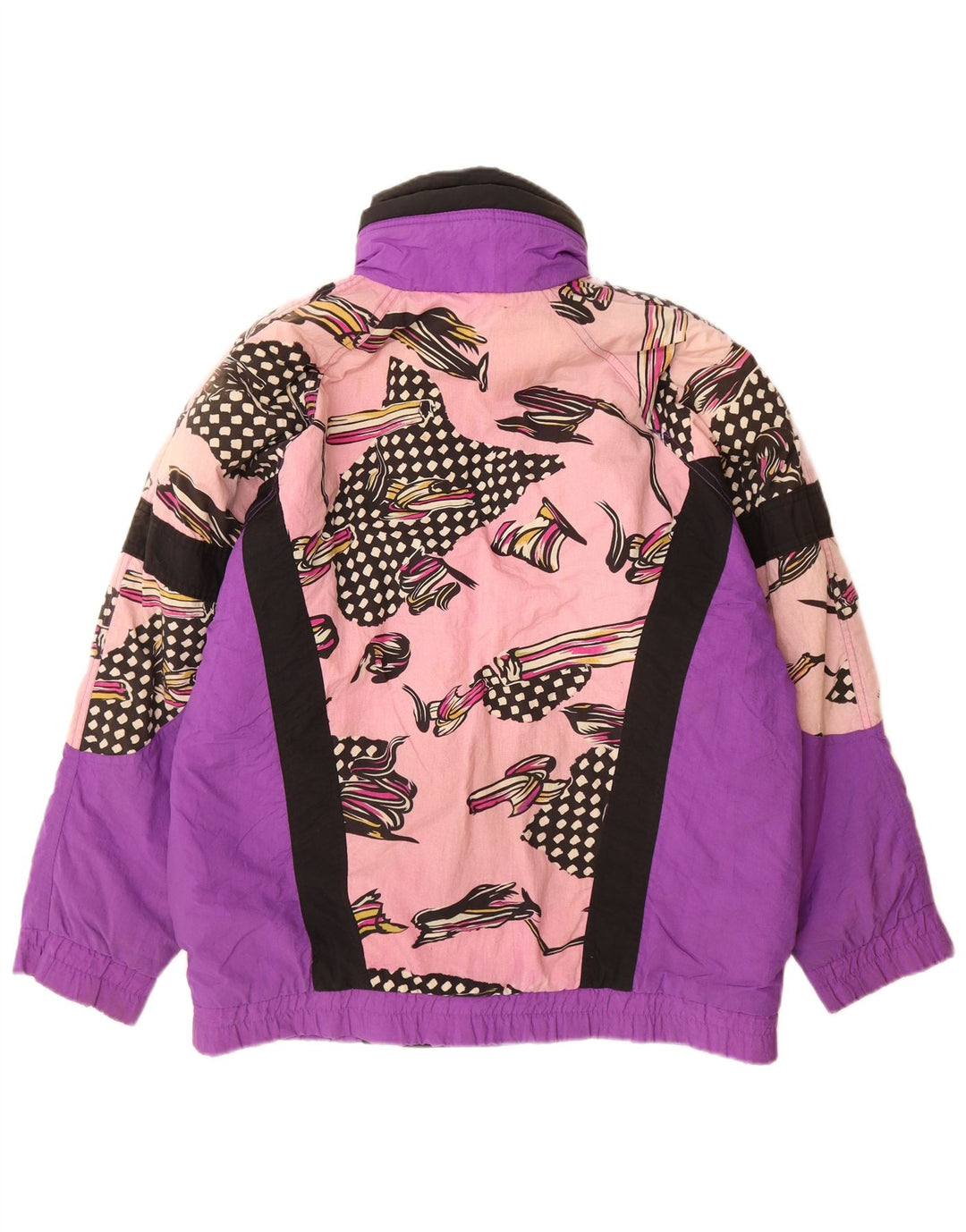 Etirel Damen-Skijacke in Übergröße, UK 10, Größe S, Lila, geometrisches Nylon