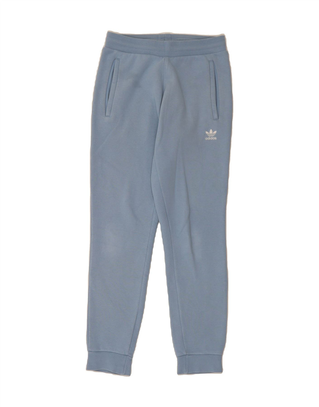 ADIDAS Mens Tracksuit Trousers Joggers Small  Blue Cotton Vintage Adidas and Second-Hand Adidas from Messina Hembry 
